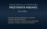 Konferencja prezydenta Pabianic 2020-10-08