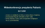Wideokonferencja prezydenta Pabianic 2020-11-25