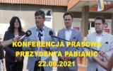 Konferencja prezydenta Pabianic 2021-06-22