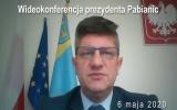 Wideokonferencja prezydenta Pabianic 2020-05-06
